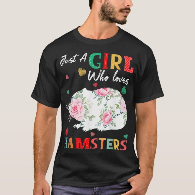 Camiseta Hamster Animal Lover Tee Un Chica Que Ama (Anverso)