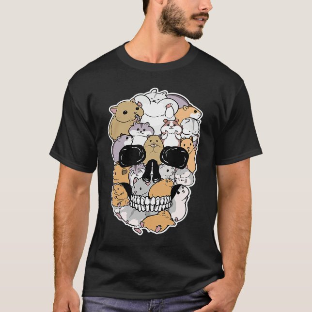 Camiseta Hamster Animal Skull Shape Animation Skull (Anverso)