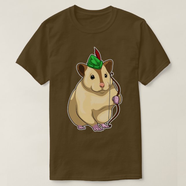 Camiseta Hamster Archer Bow 1 (Diseño del anverso)
