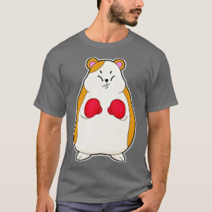 Camiseta Hamster As Boxer With Boxing Gloves 