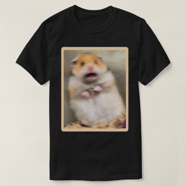 Camiseta Hamster asustado (2) (Diseño del anverso)