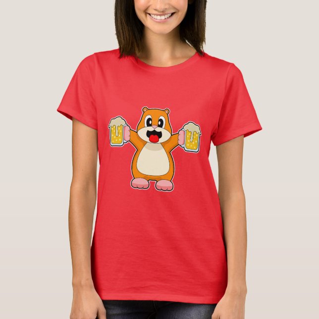 Camiseta Hamster Beer (Anverso)