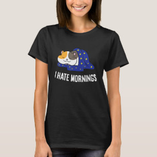 Camiseta Hamster Cansado Hamster I Hate Mornings