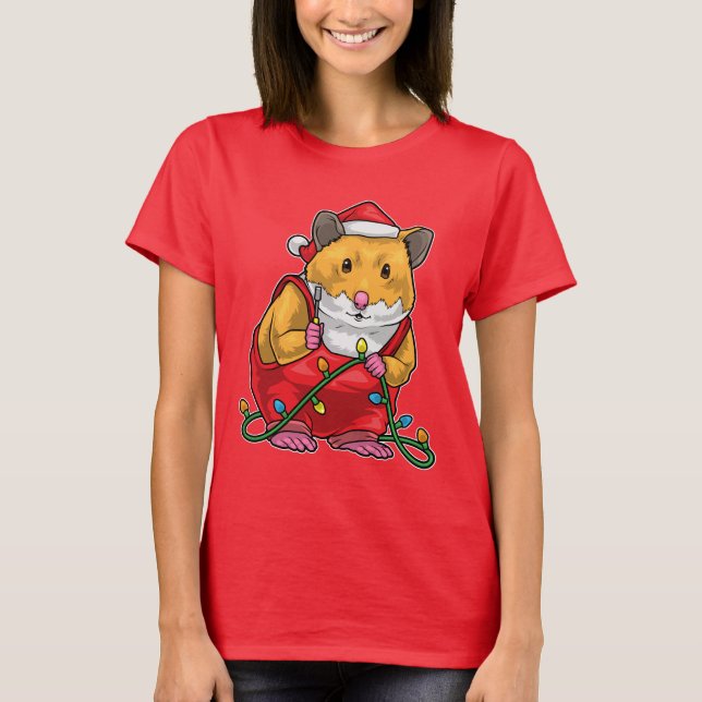 Camiseta Hamster Christmas Craftsman (Anverso)
