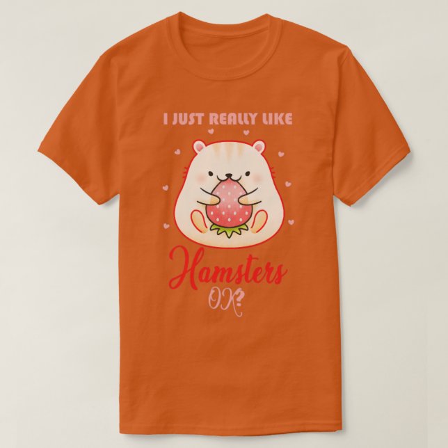 Camiseta Hamster Cita Pet Lovers Hamster (Diseño del anverso)
