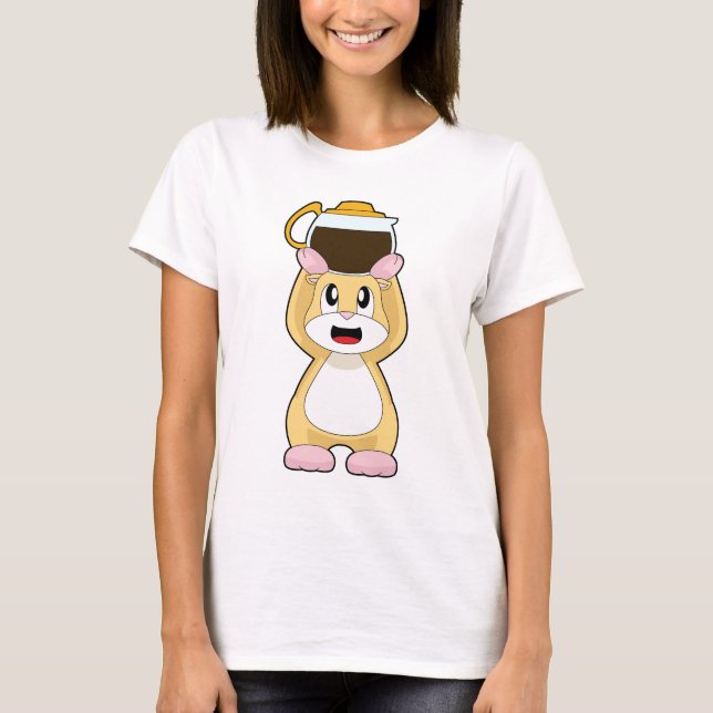 Camiseta Hamster Coffee Coffee pot (Anverso)
