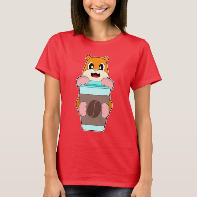 Camiseta Hamster Coffee to go (Anverso)