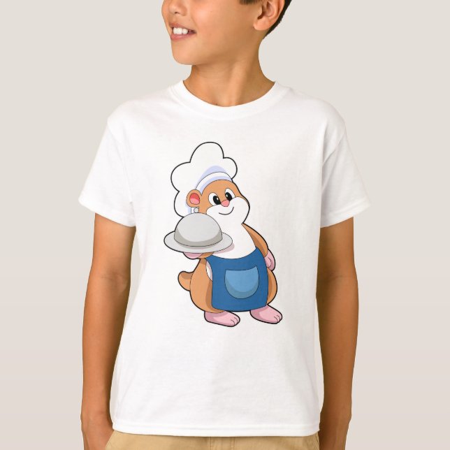 Camiseta Hámster como Cocina con Plata (Anverso)