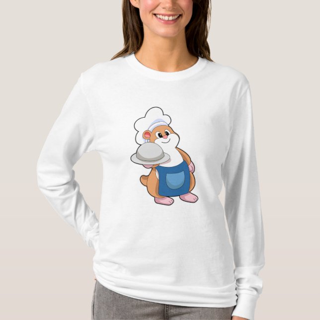 Camiseta Hámster como Cocina con Plata (Anverso)