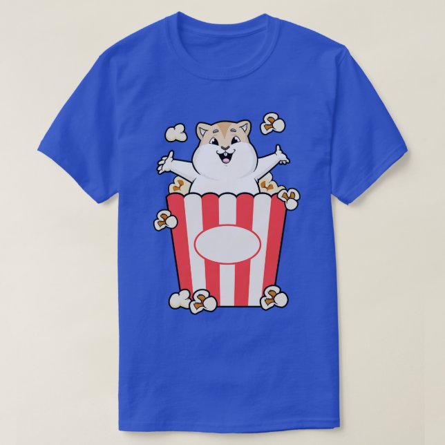 Camiseta Hámster con bolsa de palomitas de maíz (Diseño del anverso)