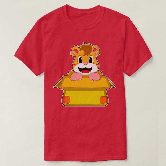Camiseta Hamster con caja (Diseño del anverso)