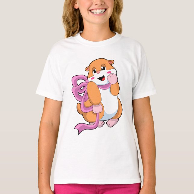 Camiseta Hamster con cinta de opciones (Anverso)