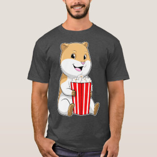 Camiseta Hámster con cono de palomitas de maíz