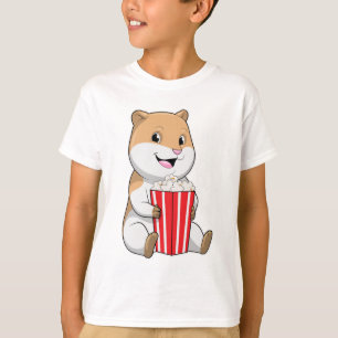 Camiseta Hámster con cono de palomitas de maíz