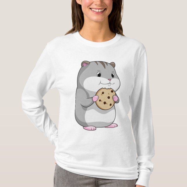 Camiseta Hamster con Cookie (Anverso)