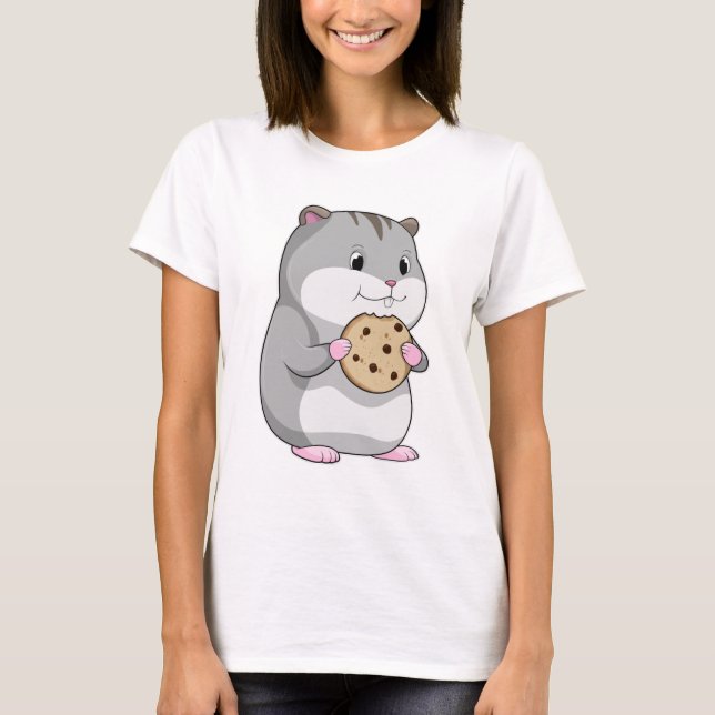 Camiseta Hamster con Cookie (Anverso)