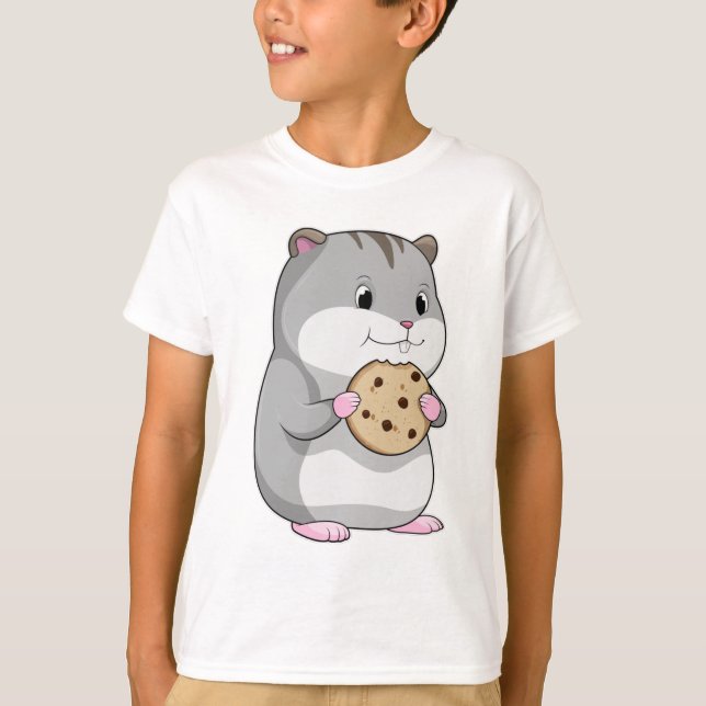Camiseta Hamster con Cookie (Anverso)