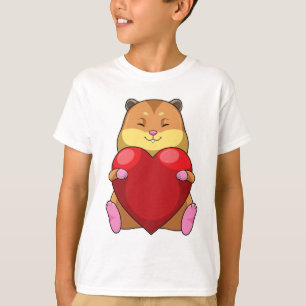 Camiseta Hámster con corazón