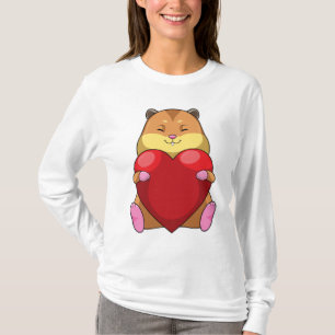 Camiseta Hámster con corazón