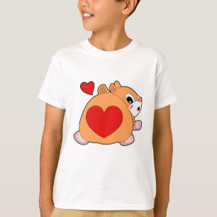 Camiseta Hámster con corazón