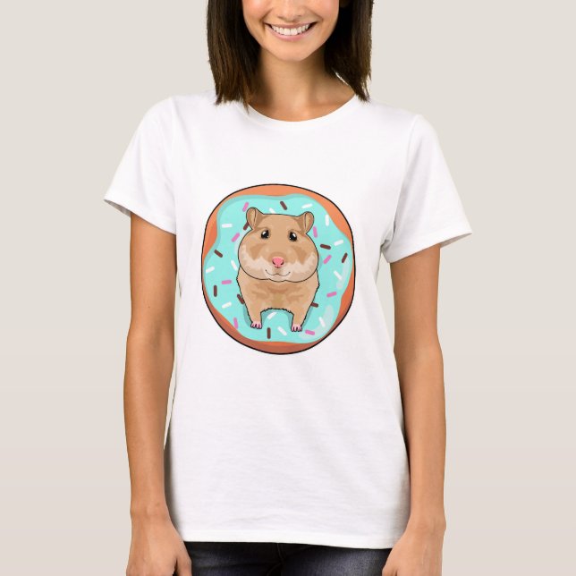 Camiseta Hamster con Donut (Anverso)