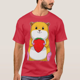 Camiseta Hamster con fresa