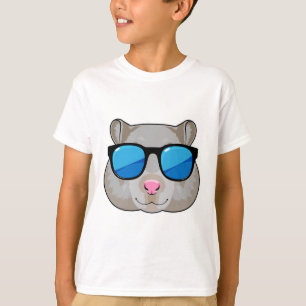Camiseta Hamster con gafas de sol