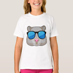 Camiseta Hamster con gafas de sol
