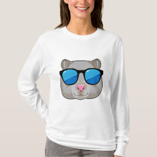 Camiseta Hamster con gafas de sol