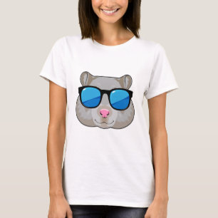Camiseta Hamster con gafas de sol