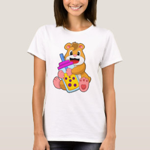 Camiseta Hamster con jugo con botella de bebé