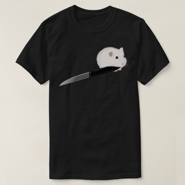 Camiseta Hamster con Knife (Diseño del anverso)
