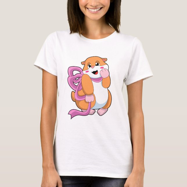 Camiseta Hámster con lazo (Anverso)
