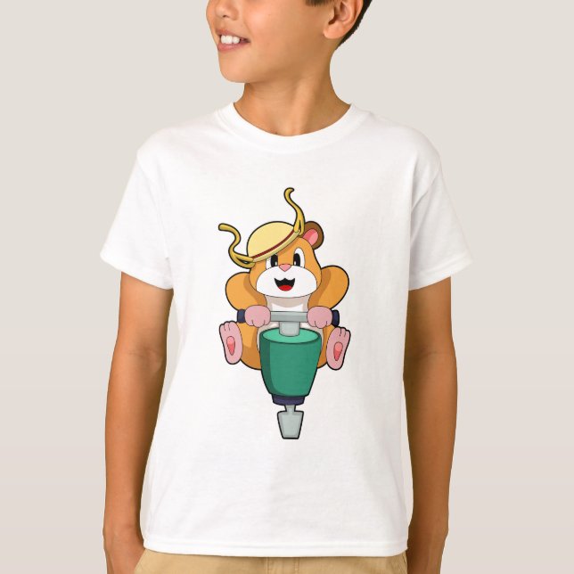 Camiseta Hámster con martillo (Anverso)