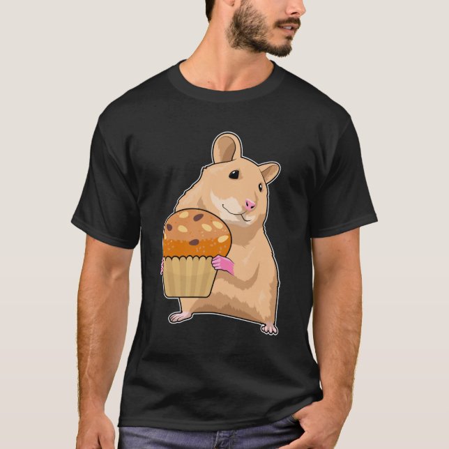 Camiseta Hámster con Muffin (Anverso)
