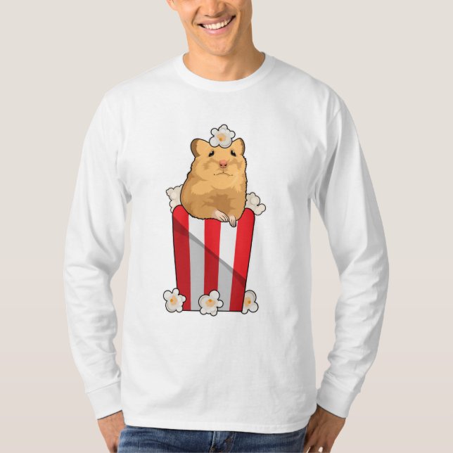 Camiseta Hámster con palomitas de maíz (Anverso)