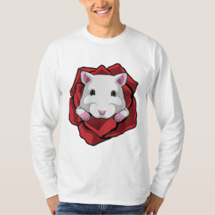 Camiseta Hámster con Rosa