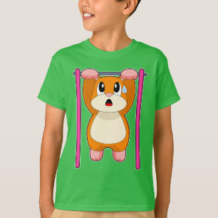 Camiseta Hamster culturista flexiones de brazos Culturismo