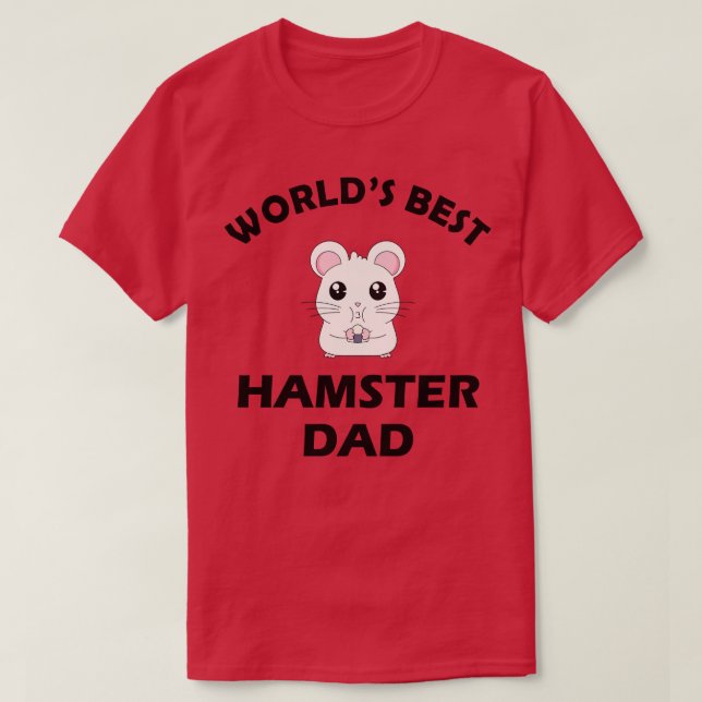 Camiseta Hamster Dad Worlds hámster dad papá (Diseño del anverso)