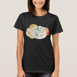 Camiseta Hamster De Apple En Teacup Yummy Fruit Food Sweet 