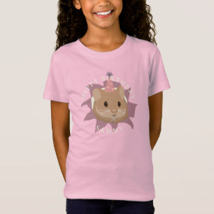 Camiseta Hámster de cumpleaños adorable en tonos suaves