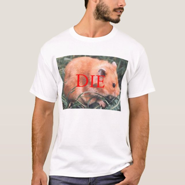 Camiseta Hámster de la amenaza de muerte (Anverso)