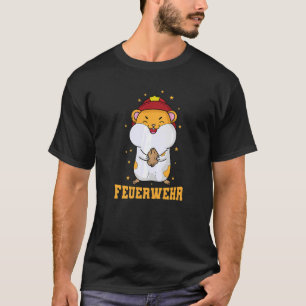 Camiseta Hámster del Departamento de Bomberos con Casco de