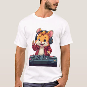 Camiseta Hamster DJ Vibes - Divertido Music Animal Shirt