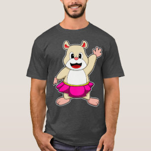 Camiseta Hámster en baile con falda