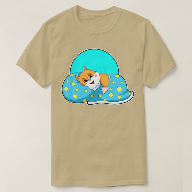 Camiseta Hamster En Dormir Con Blanket (Diseño del anverso)