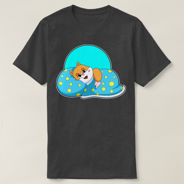 Camiseta Hamster en Dormir con una manta (Diseño del anverso)