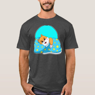 Camiseta Hamster en Dormir con una manta