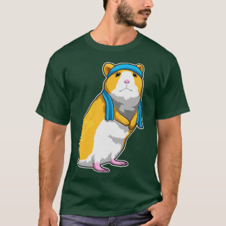 Camiseta Hamster en Fitness con toalla
