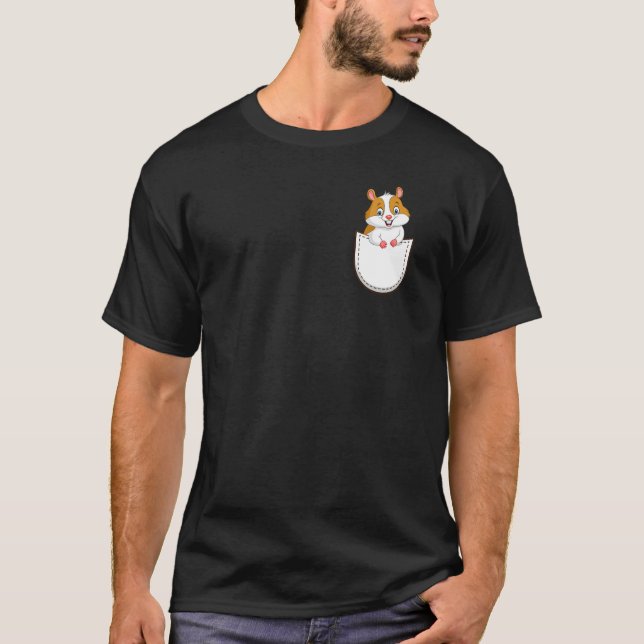 Camiseta Hámster En Gráfico De Mascota Animal De Pocket Ham (Anverso)